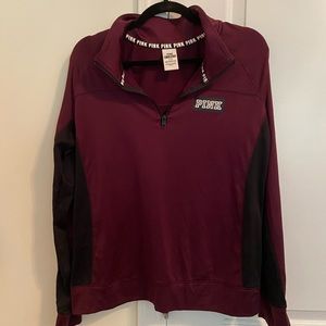 PINK quarter zip pullover